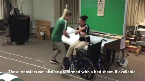 Skill 19 Dependent 1 Person Sit Pivot Transfer Bed To Wheelchair And