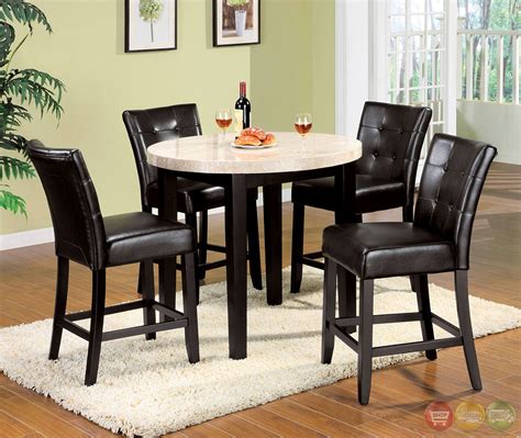 Product title liberty furniture industries thornton ii 7 piece counter height dining table set average rating: Marion III Contemporary Espresso Counter Height Dining Set ...