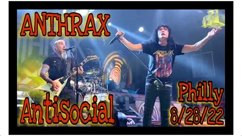 Anthrax Antisocial Fillmore Philadelphia Pa 82822 Youtube