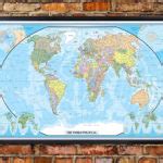 Swiftmaps World Classic Executive Wall Map Poster