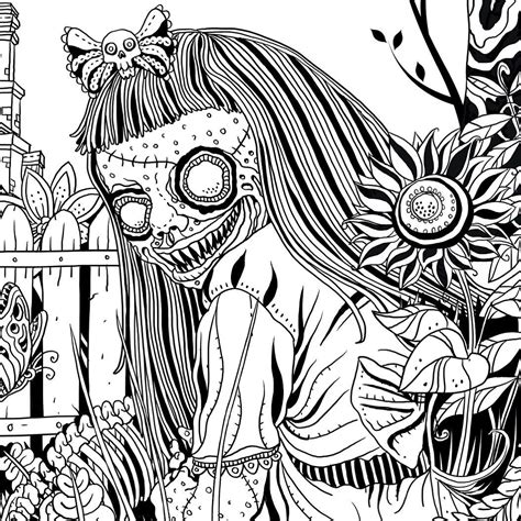 Beauty Of Horror Coloring Book Coloring Books Colouring Pages