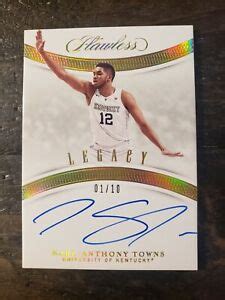 Karl Anthony Towns 2020 Flawless Collegiate Legacy Autographs GOLD SSP
