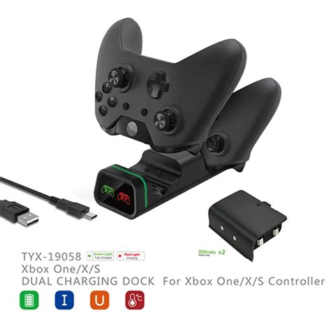 Dual Charging Dock Station Stand Charge Base For Xbox One X S Wireless