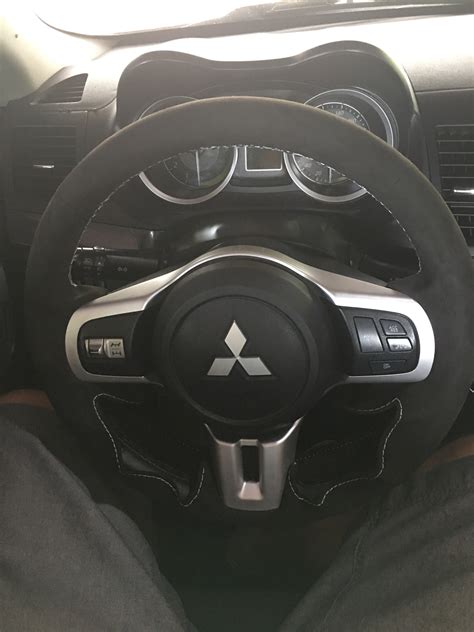 Alcantara Steering Wheel Cover Evolutionm Mitsubishi Lancer And