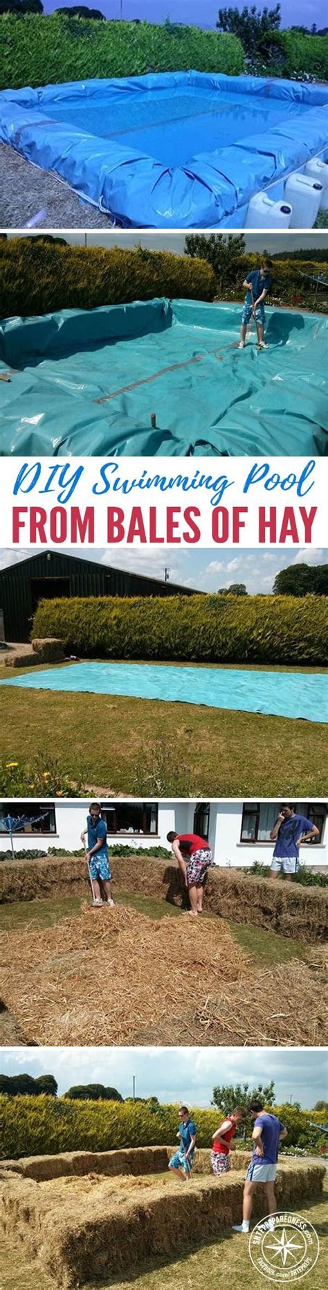 DIY Swimming Pool From Bales Of Hay I Don T Know About You Guys But I