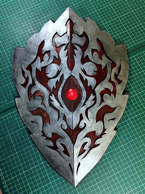 Hero Of The Shield Pattern Cursed Rage Shield Cosplay Costume Etsy