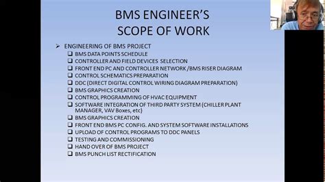 How To Become A Bms Engineer Part 2 Bms Scope Of Works Youtube