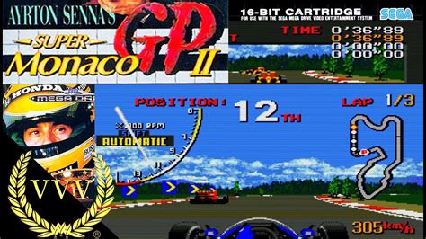 Ayrton Sennas Super Monaco Gp 2 Sega Megadrive Youtube