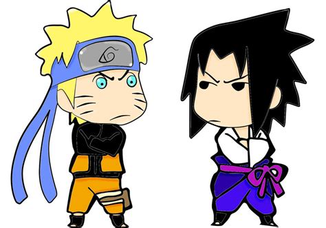 Chibi Naruto Vs Sasuke By Meh Hem On Deviantart
