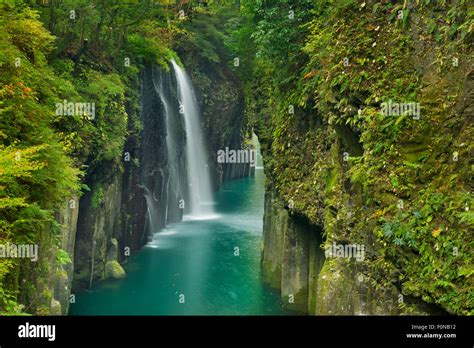 The Takachiho Gorge Takachiho Kyo 高千穂峡 On The Island Of Kyushu