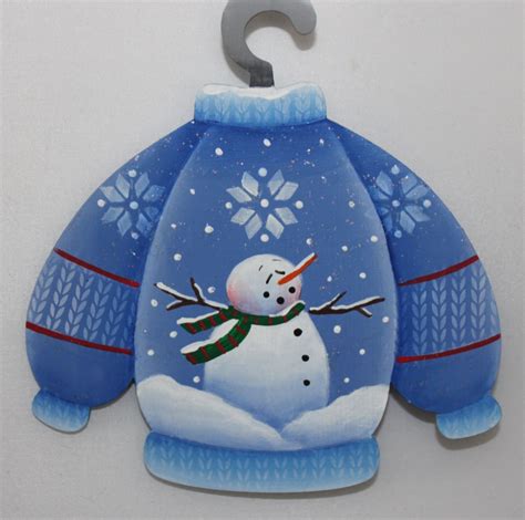 Snowman Sweater Ornament By Single Witch Designs Holiday Decor