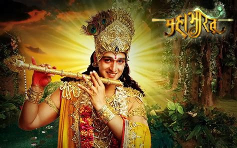 Shri Krishna In Mahabharat Star Plus Serials Hd Wallpaper Hd
