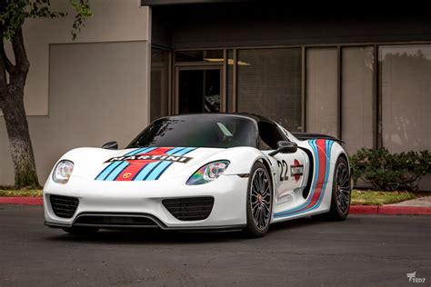 Porsche 918 Spyder Martini Livery Protection And Graphics