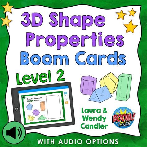 3d Shape Properties Level 2 Boom Cards Self Grading With Audio Options