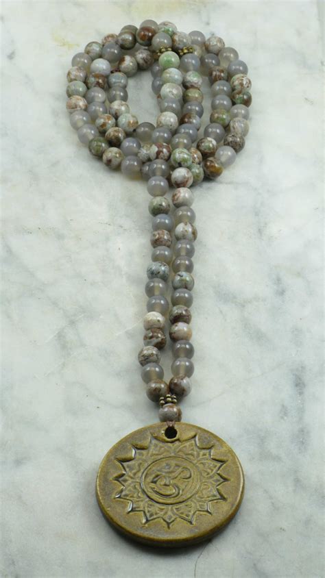 mandala mala necklace 108 mala beads buddhist prayer beads