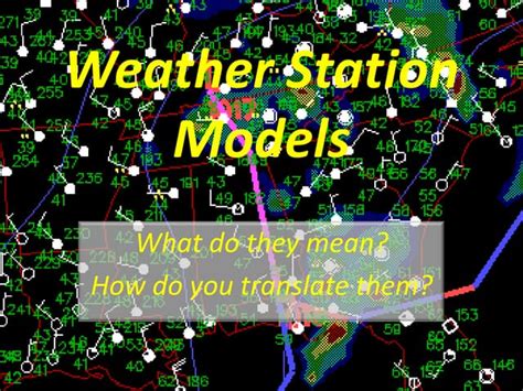 Weather Station Models Ppt
