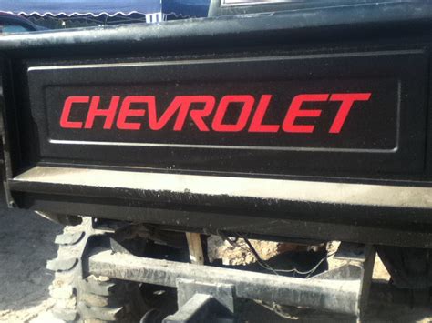 Product Chevrolet For Stepside Bed Tailgate Decal Sticker Chevy