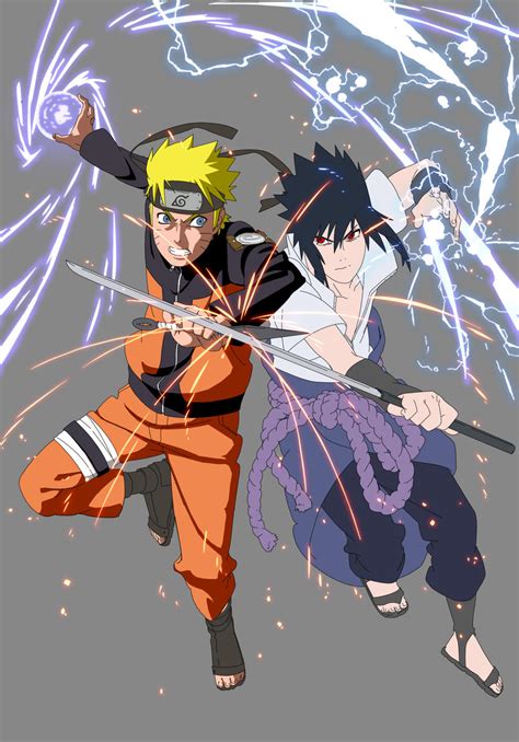 Naruto Uzumaki And Sasuke Uchiha By Musashi2011 On Deviantart