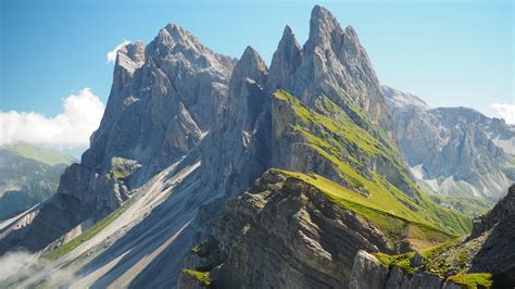 Val Di Funes Wallpaper 4k Dolomites Italy Mountain Peaks Landscape