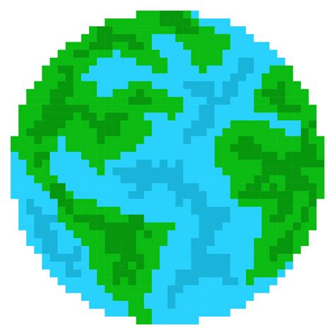 Pixel Art Planeta Terra 13528882 Png