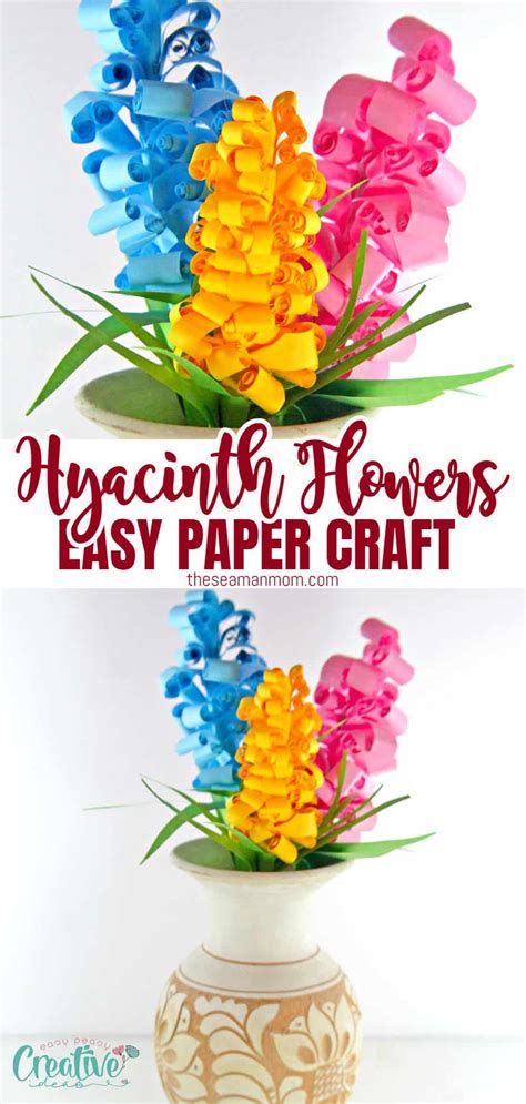 How To Make Paper Hyacinth Flowers Easy Peasy Creative Ideas