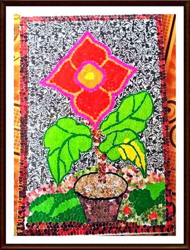 kumpulan gambar mozaik bunga harian nusantara