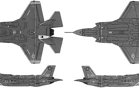 Lockheed Martin F A Lightning Ii Aircraft Drawings Dimensions Figures Download Drawings