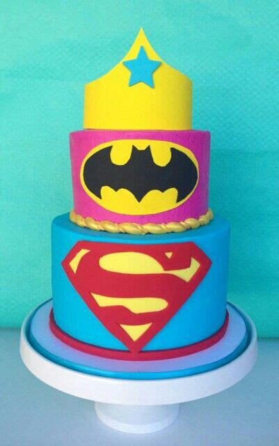 Super Heroes Cakes For Twins Boy And Girl Love The Colors Festa Di