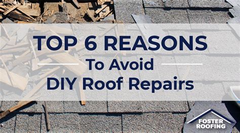 Discard and replace any shingles that come completely loose or free from the roof. Top 6 Reasons To Avoid DIY Roof Repairs & Call The Experts ...