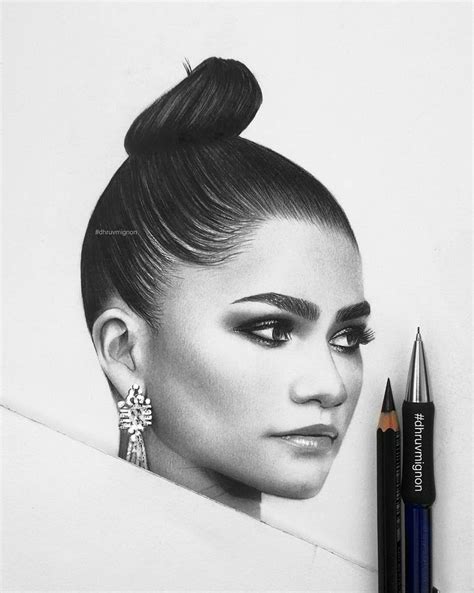 Zendaya Pictures To Draw Nav Sites Celebrity Art Drawings Pencil