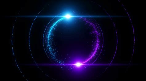 Lens Flares Spinning Forming Particles Ring Stock Motion Graphics Sbv
