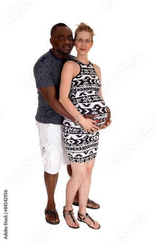 White Woman Pregnant Black Man Buy This Stock Photo And Explore