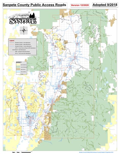 Sanpete County Public Access Roads Map By Sanpete County Utah Avenza