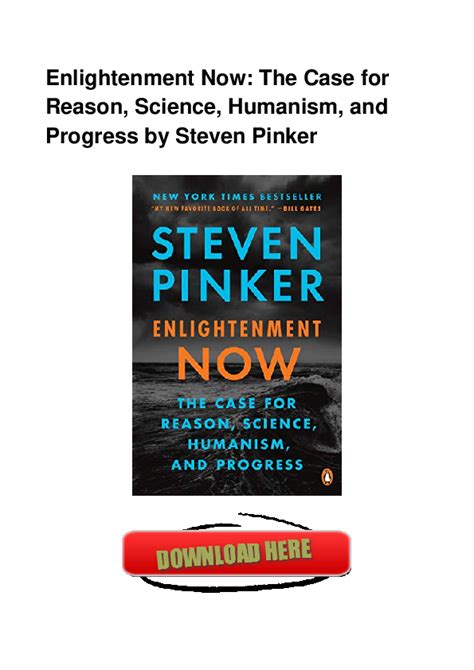 Pdf Enlightenment Now The Case For Reason Science Humanism And
