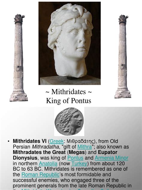 Mithridates Of Pontus 1st Millennium Bc Ancient Peoples
