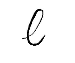 Just click on the image to print and practice. cursive lowercase L - Drawception