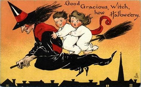 Free Vintage Halloween Witches Cards Vintage Holiday Crafts