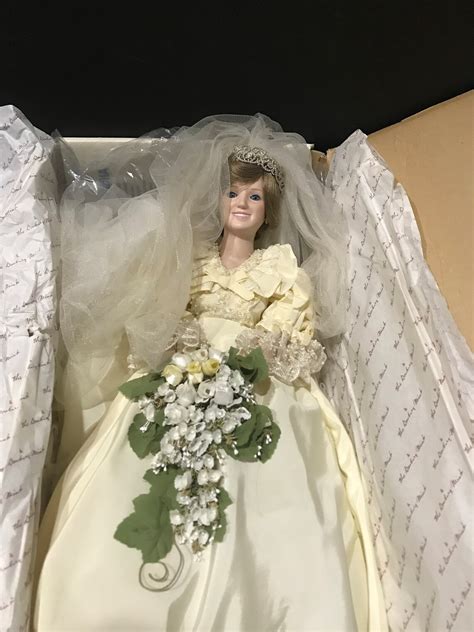 Princess Diana Porcelain Bride Doll Danbury Mint Etsy