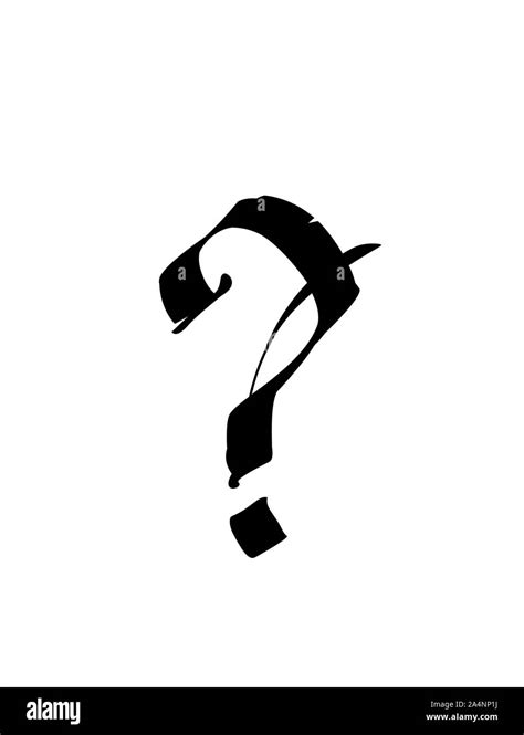 Question Mark In The Gothic Style Vector Alphabet Punctuation Mark