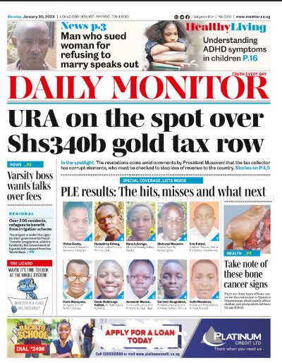 Daily Monitor On Twitter In Your Copy Of The Daily Monitor Today Nfollow Bitly