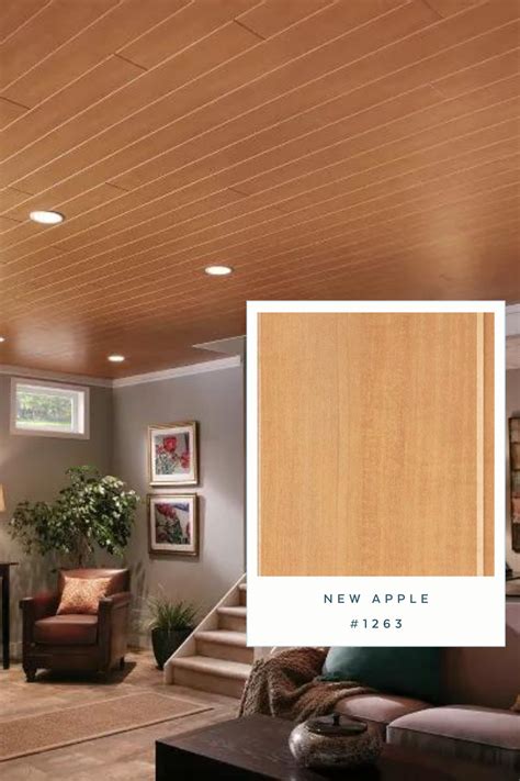 Wood Look Ceiling Planks For Your Home Wood Plank Ceiling Basement