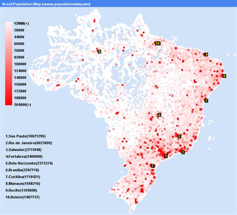 Dot Distribution Map Of Brazil