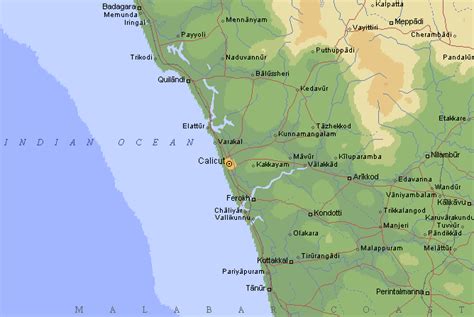 District Map Calicut Kozhikode Calicutnet