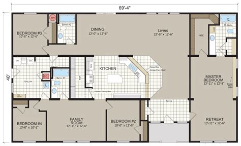 Avalanche 7694B - Champion Homes | Champion Homes | Mobile home floor plans, Modular home plans ...