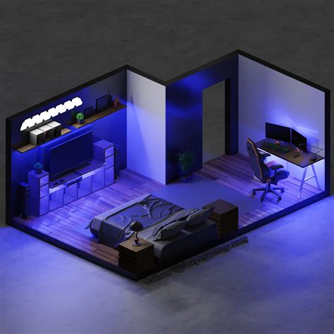 Super Cool 3d Gaming Room 😍 Rate It 1 10 Modelled By Af