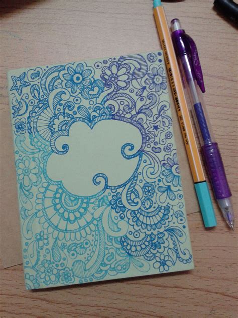 Doodle For Diy Notebook Cover Doodles Zentangles Zentangle Art