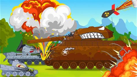 The Attack Of A Bold Tank Cartoon About Tanks Tank Battle Animation