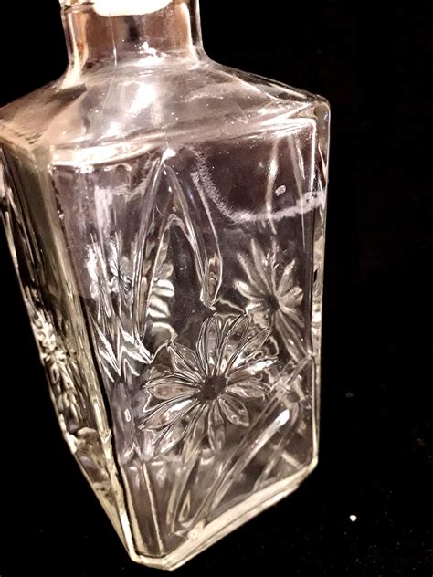Vintage Lead Crystal Square Decanter Bohemian Serving Whiskey Etsy