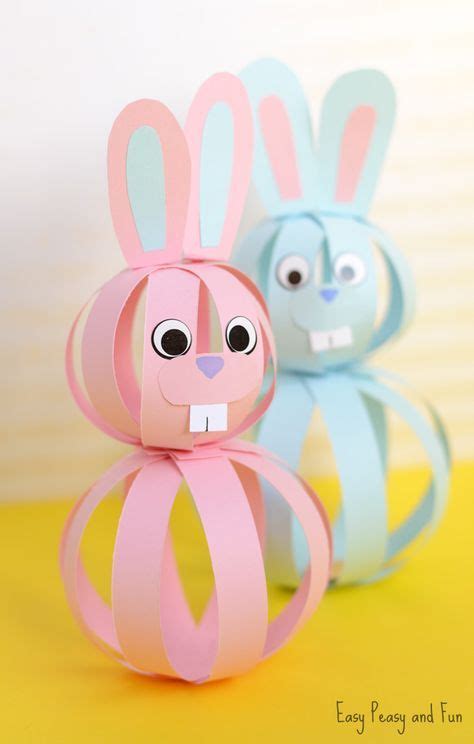 Easy Paper Bunny Craft Easter Idea For Kids Easter Bunny Crafts
