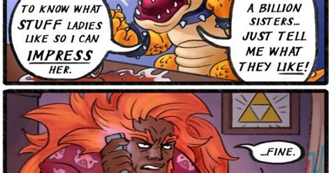 Bowser Calls Ganondorf For Help About Dating Princess Peach Comic